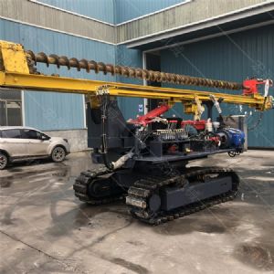 履帶光伏鉆孔機，光伏螺旋鉆孔機報價